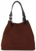 Kožené kabelka shopper bag Vittoria Gotti hnědá V90047CH